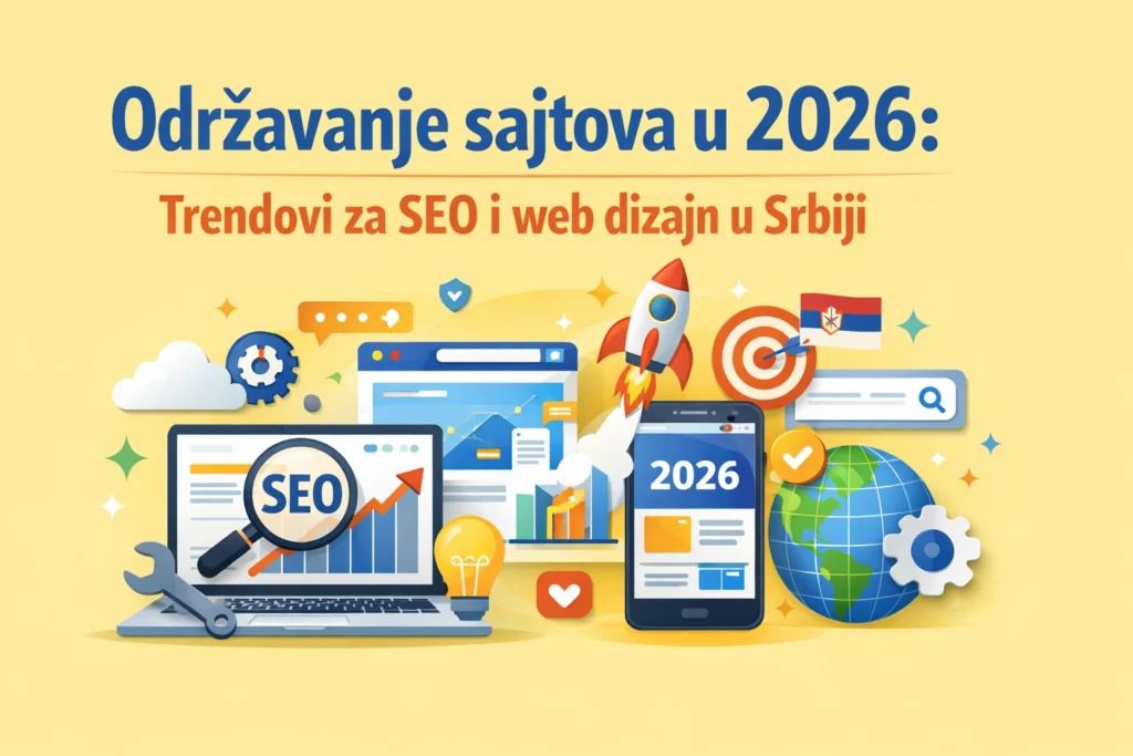 Redovno održavanje sajtova 2026 - backup i bezbednosna provera
