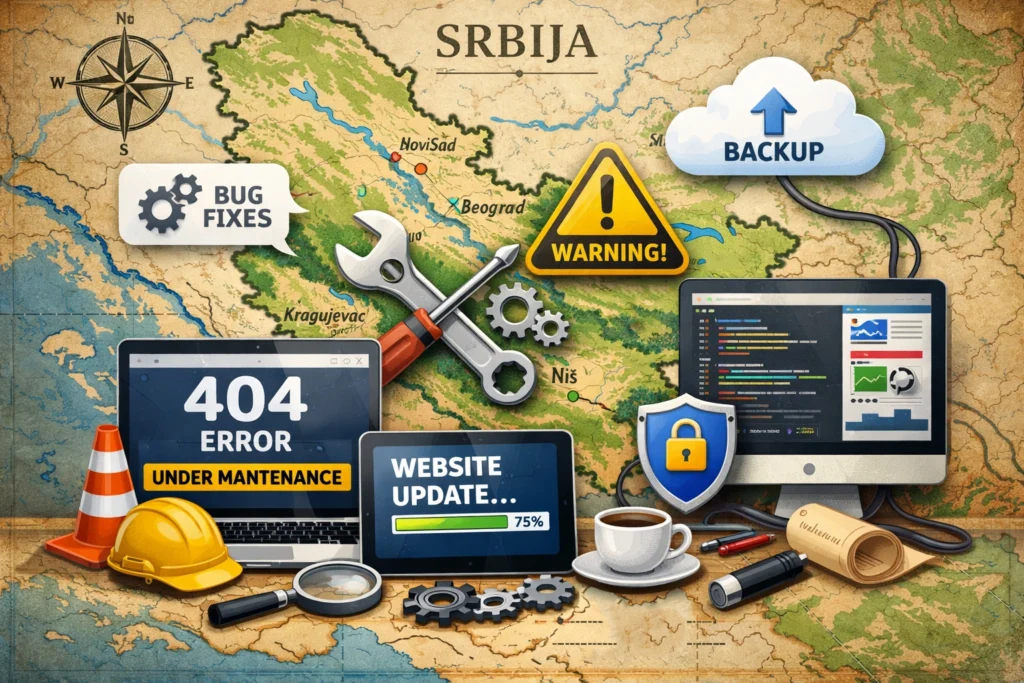 Održavanje Sajta, Backup, Sigurnost i Monitoring