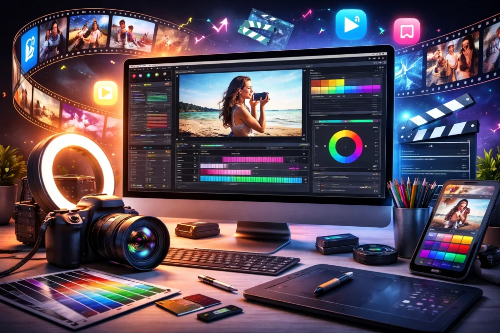 Video editovanje i obrada fotografija za digitalni marketing brendova