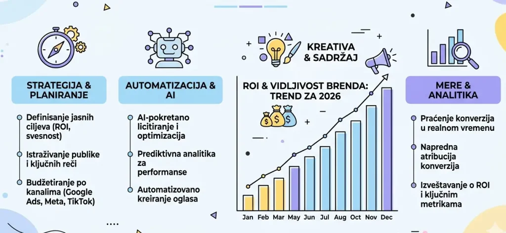 PPC marketing u 2026. godini, kompletan vodič za maksimalan ROI, optimizaciju kampanja i povećanje vidljivosti brenda