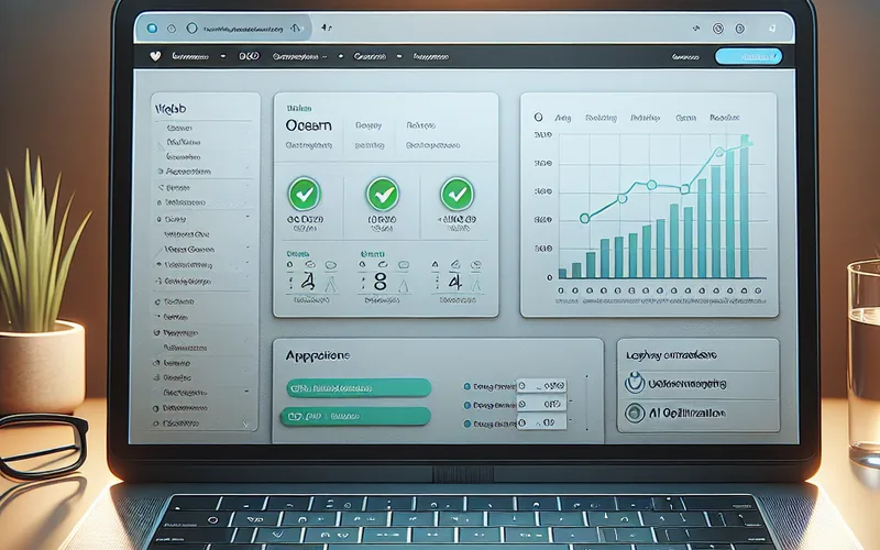 WordPress admin dashboard sa SEO optimizacija pluginom i AI preporukama za bolji ranking
