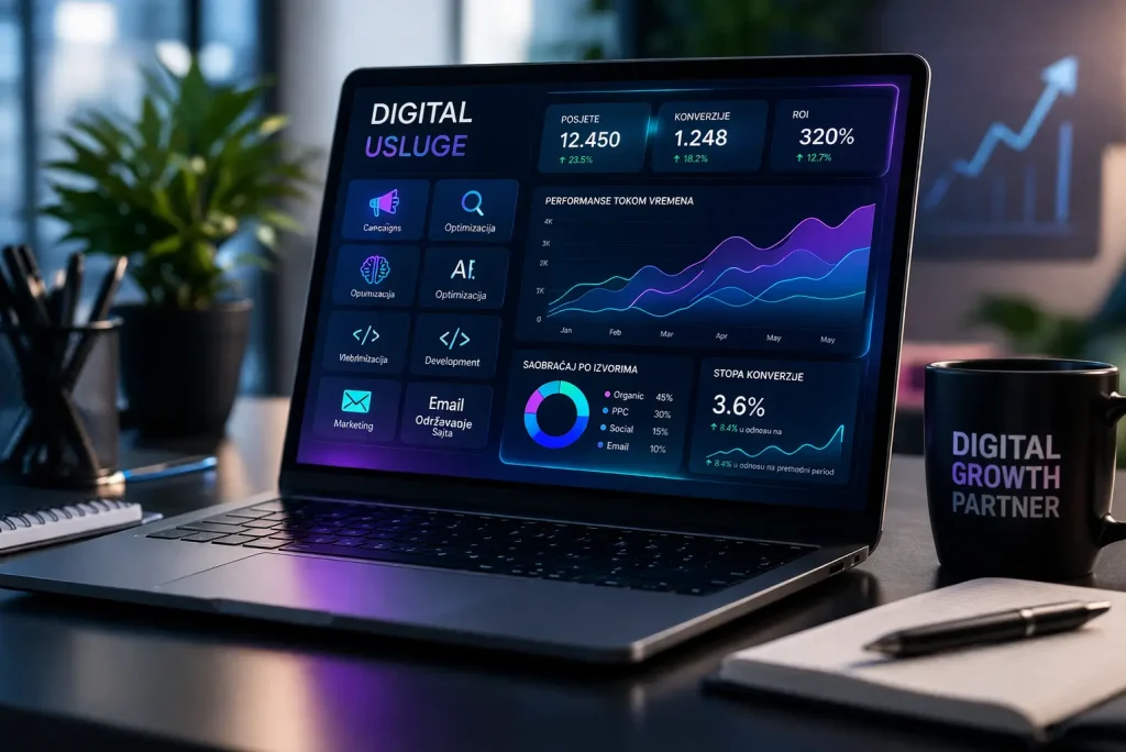 SEO, PPC i email marketing - rast rezultata uz Digital Cortex Media