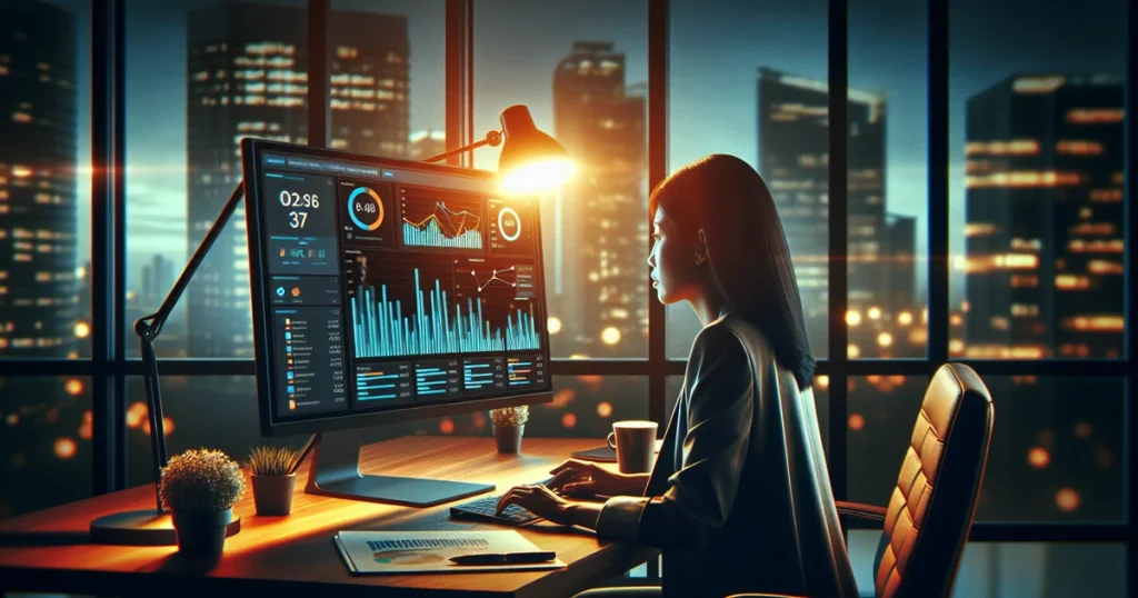 Google Ads Quality Score poboljšanje dashboard analiza sa CPC metrikama na monitoru