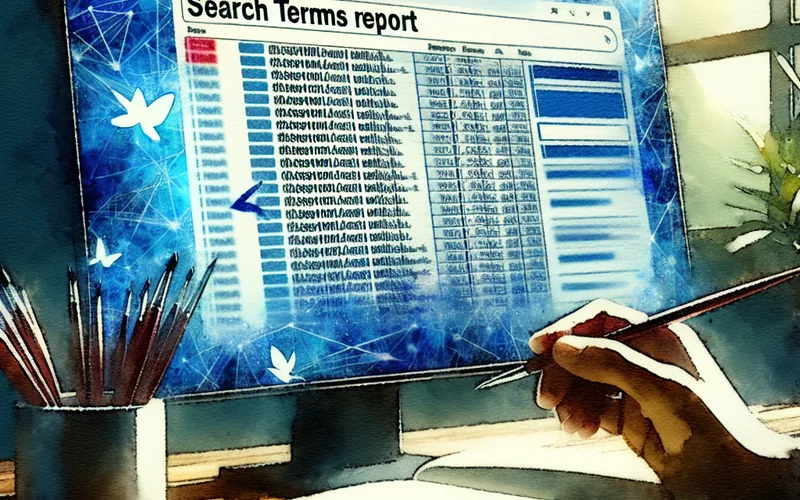Google Ads Search Terms izveštaj sa irelevantnim ključnim rečima koje troše PPC budžet