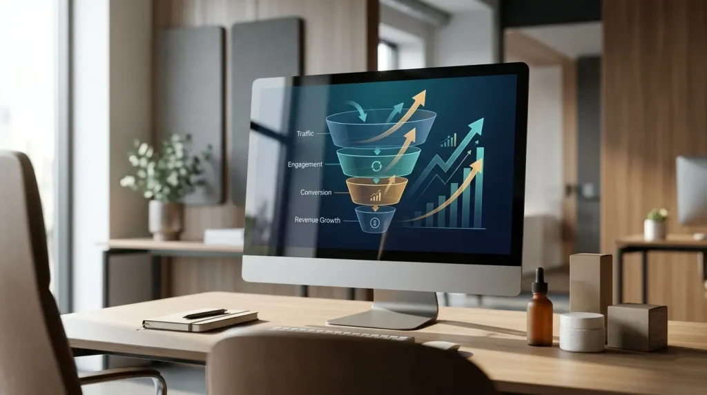 Optimizacija e-commerce funnel-a i rast konverzija u beauty shopu